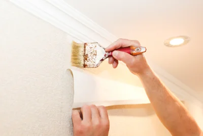 Pose de papier peint à Merri — revêtements muraux et toiles de verre